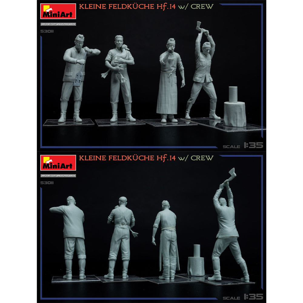 Miniart 53011 Kleine Feldkuche Hf.14 w/Crew 1:35 Model Kit