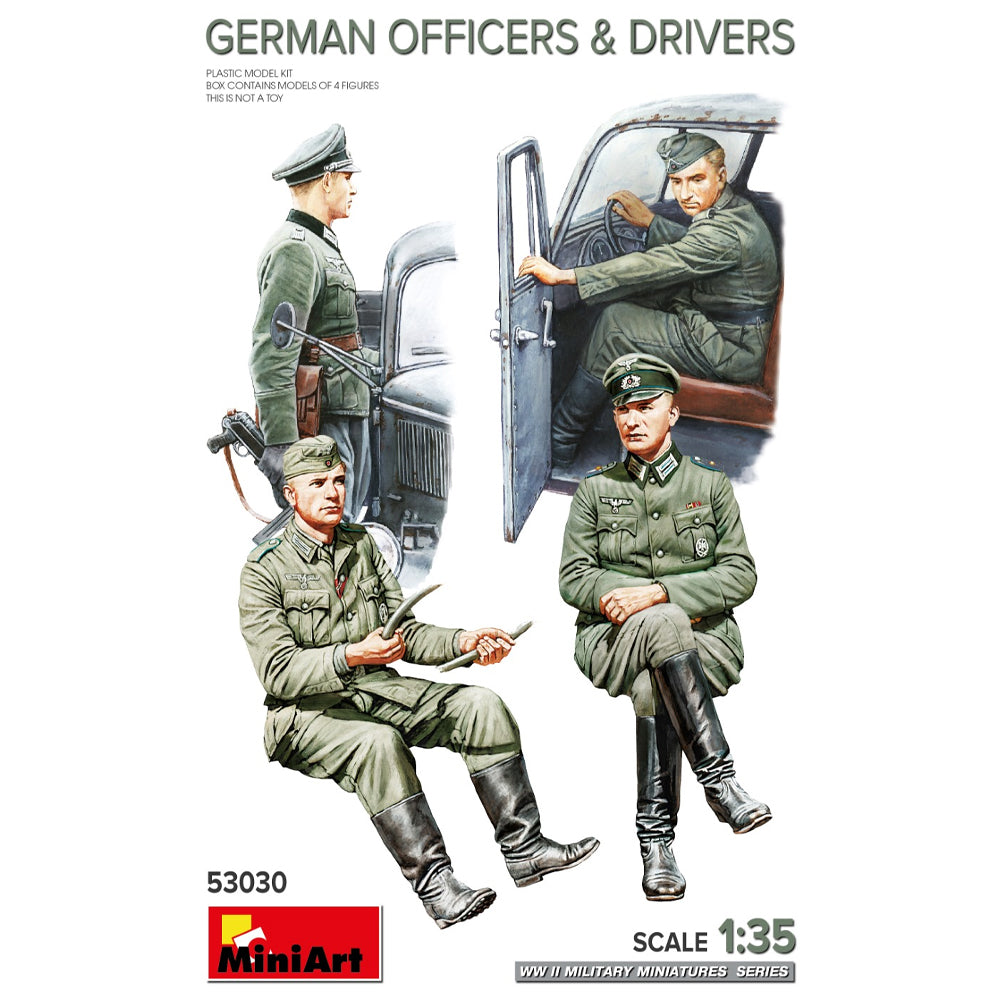 Miniart 53030 German Officers & Drivers 1:35 Model Kit