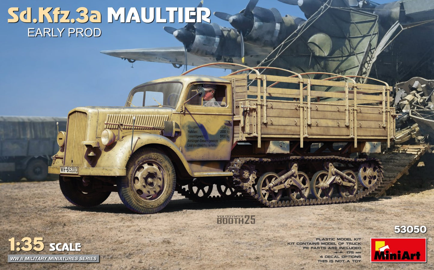 Miniart 53050 Sd.Kfz.3a Maultier Early Prod 1:35 Model Kit