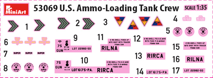 Miniart 53069 U.S. Ammo-Loading Tank Crew 2nd Edition 1:35 Model Kit