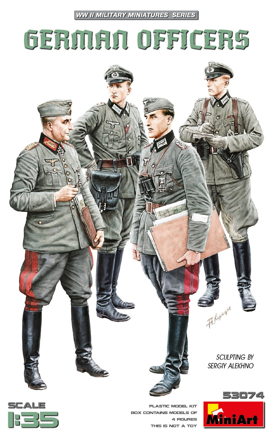 Miniart 53074 German Officers 1:35 Model Kit
