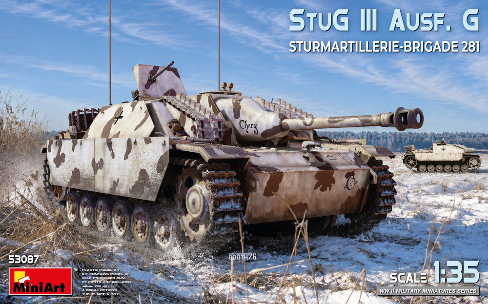 Miniart 53087 StuG III Ausf. G Sturmartillerie-Brigade 281 1:35 Model Kit