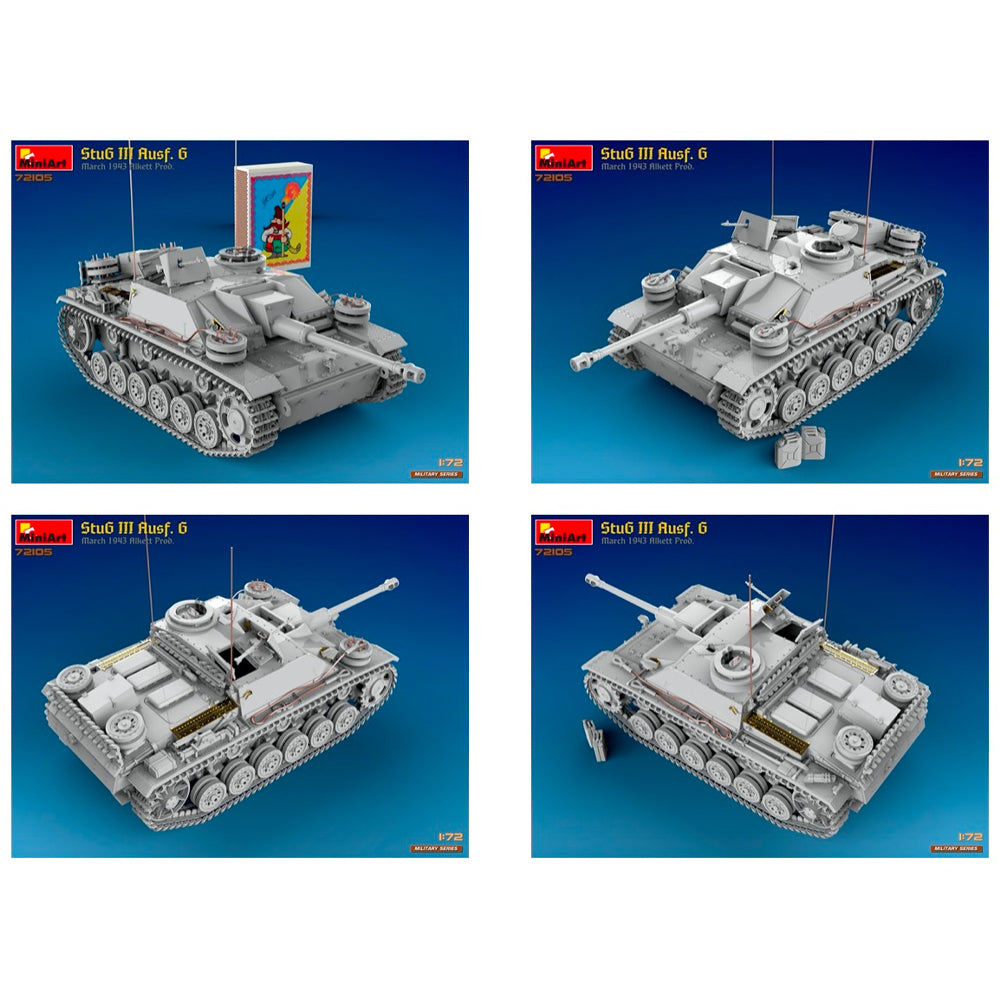 Miniart 72105 Stug III Ausf.G Alkett Prod. 1:72 Model Kit