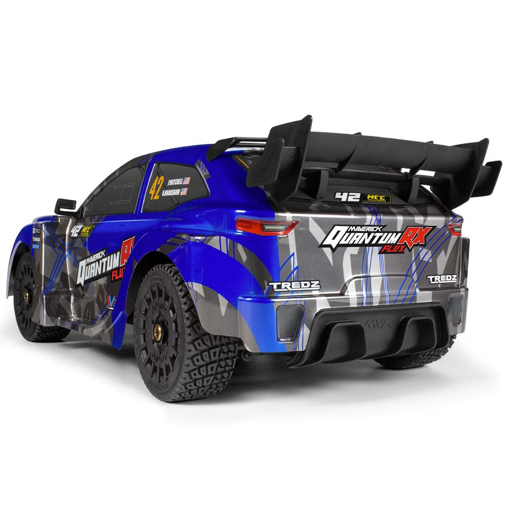 Maverick Quantum RX Flux 4S 1/8 4WD RC Rally Car Blue