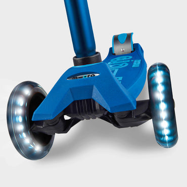 Navy Maxi Deluxe Micro Scooter with LED Light-Up Wheels Age 5-12 MMD083
