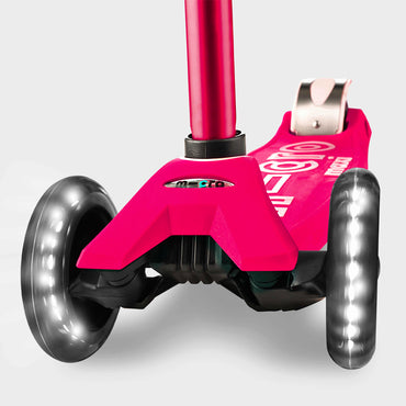 Pink Maxi Deluxe Micro Scooter with LED Light-Up Wheels Age 5-12 MMD077