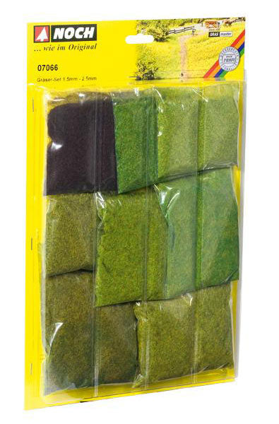 NOCH Short Grass Fibres Assortment HO Gauge Scenics 07066
