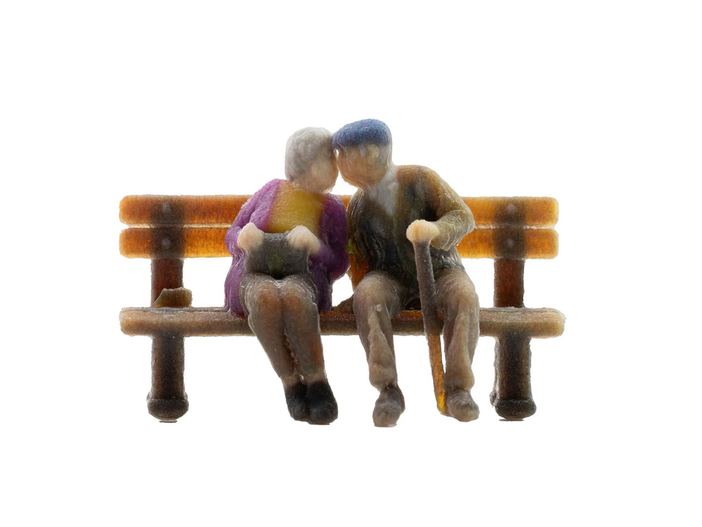 Noch Seniors on Bench (2) 3D Master Figure N10435 HO Gauge