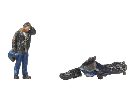 Noch 10909 Motorbike Accident 3D Master Figure HO Gauge