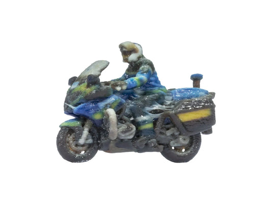 Noch 10915 French Police Motorbike 3D Master Figure HO Gauge