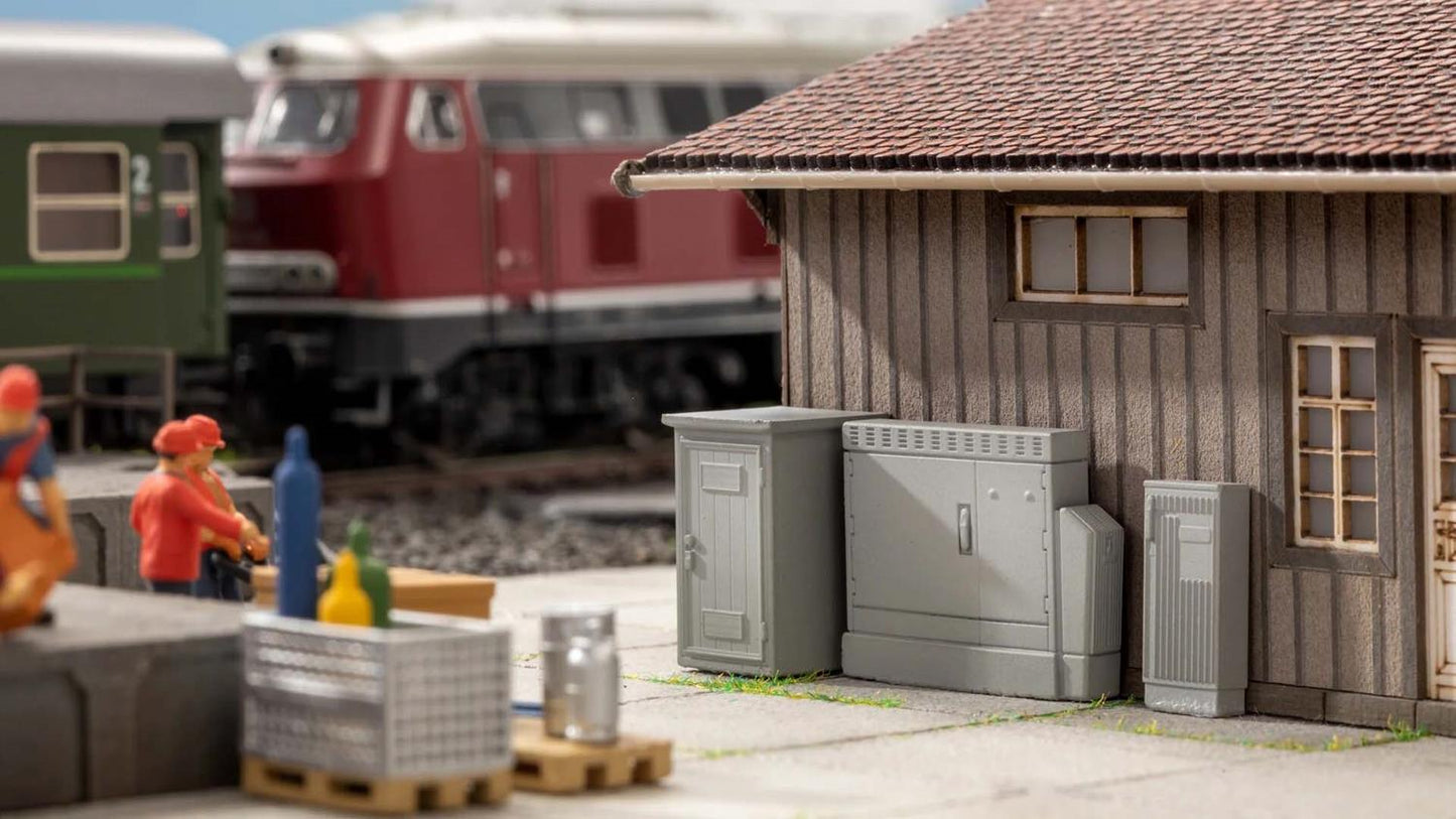 Noch Power & Distribution Cabinets 6pcs (Pre-Built) N13751 HO Gauge