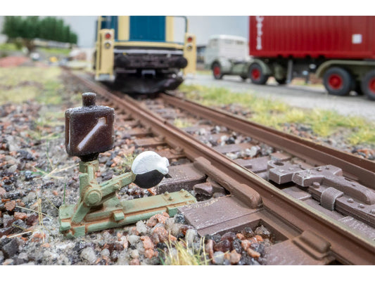 Noch 13911 Control Lever w/Signal Lantern RH 3D Mini 5pcs(Pre-Built) N Gauge