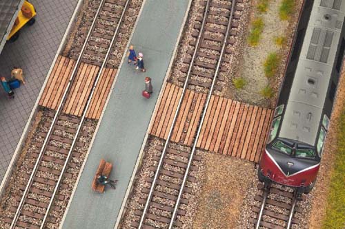 NOCH Level Crossing Laser Cut Minis Kit HO Gauge Scenics 14304