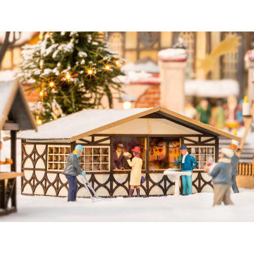 NOCH Christmas Market Stall Laser Cut Minis Kit HO Gauge Scenics 14392