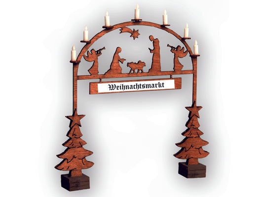 Noch Christmas Market Entry Arch Laser Cut Minis Kit N14681 N Scale