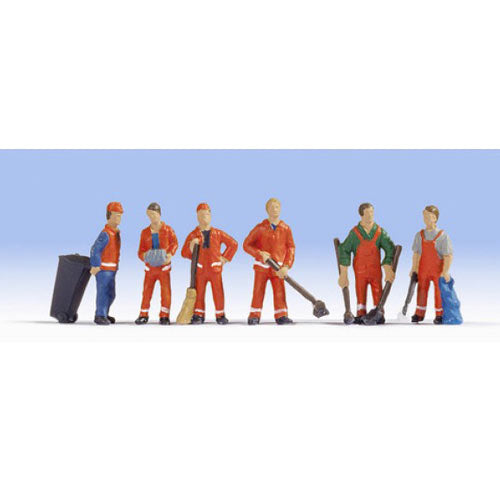NOCH City Cleaners (6) and Accessories Figure Set HO Gauge Scenics 15029