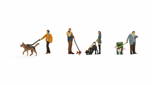 Noch 15471 Dog Walkers (4) Figure Set