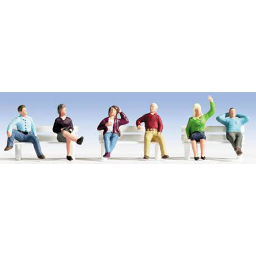 NOCH Seated People (6) Figure Set HO Gauge Scenics 15540