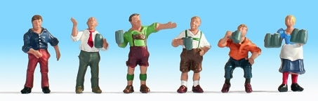 NOCH Drinkers (6) Figure Set HO Gauge Scenics 15558