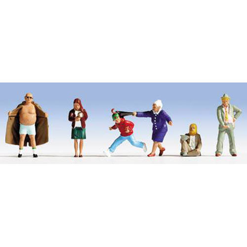 NOCH City Scenes (6) Figure Set HO Gauge Scenics 15565