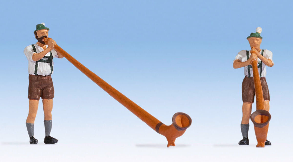 Noch Alpine Horn Players (3) Figure Set N15579 HO Scale