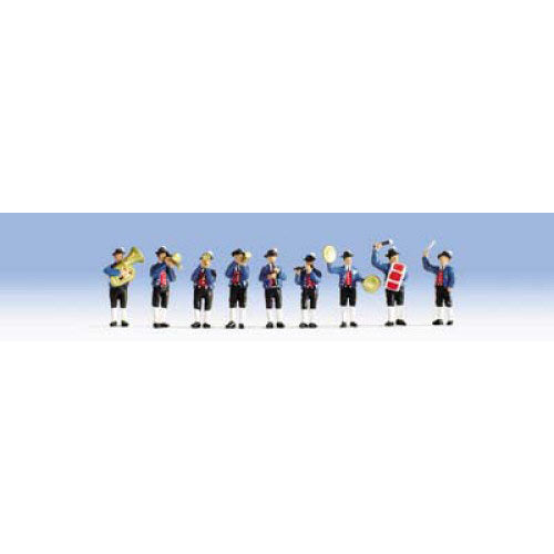 NOCH German Brass Band (9) Figure Set HO Gauge Scenics 15580