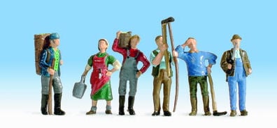NOCH Wine Growers (6) Figure Set HO Gauge Scenics 15614