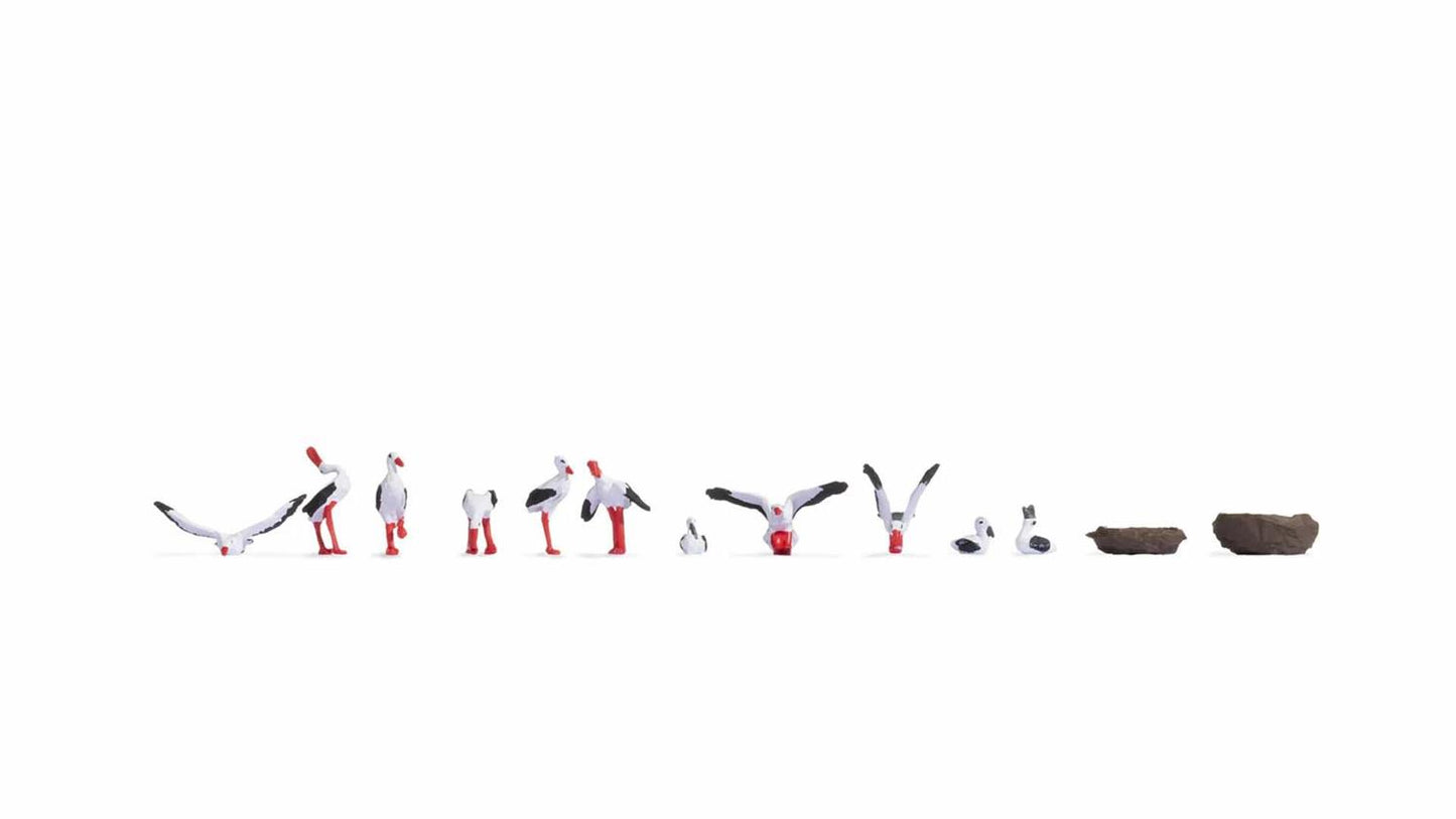 Noch Storks (11) Figure Set N15776 HO Gauge