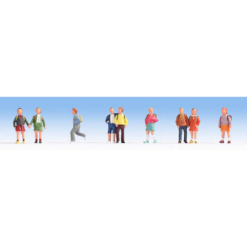NOCH Children (9) Figure Set HO Gauge Scenics 15809