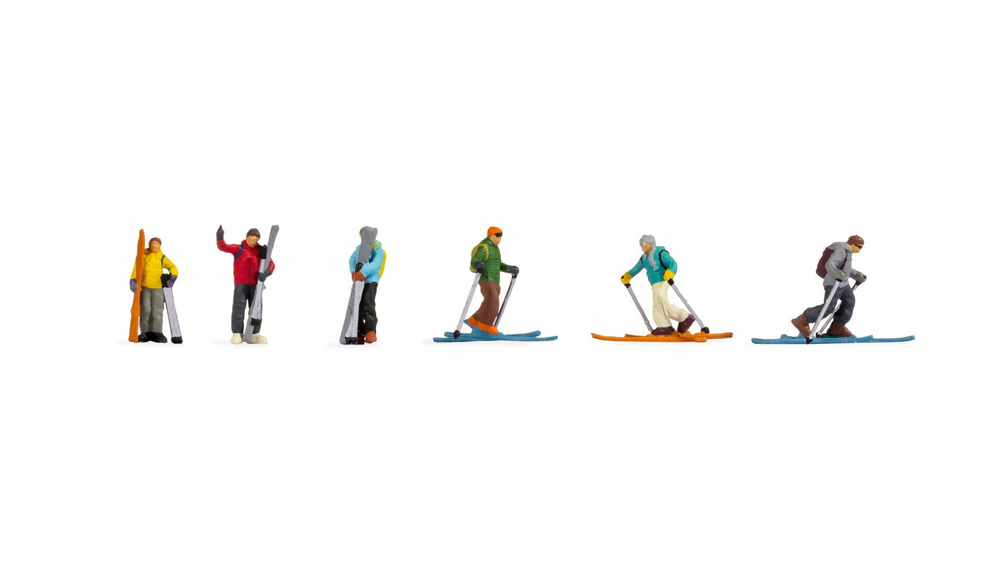 Noch 15823  Skiers (6) Figure Set HO