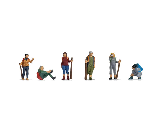 Noch Walkers (6) Figure Set N15868 HO Gauge