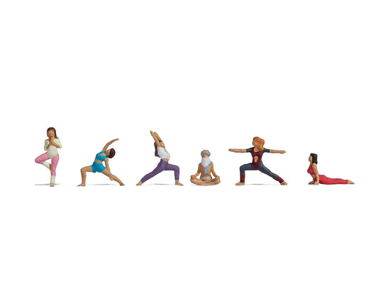 Noch Practicing Yoga (6) Figure Set N15888 HO Gauge