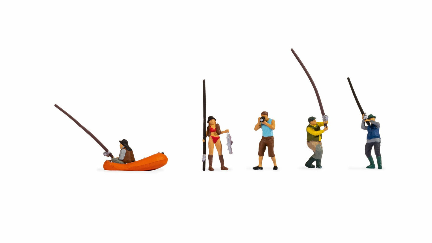 Noch 15891  Anglers (5) Figure Set HO