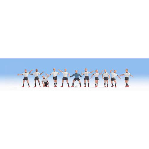 NOCH Germany Football Team (11) Figure Set HO Gauge Scenics 15965