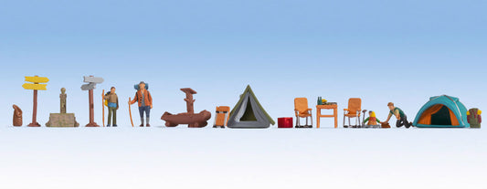 Noch Camping Themed Figure Set N16201 HO Scale