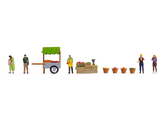 Noch At the Fruit Market Themed Figure Set N16226 HO Gauge