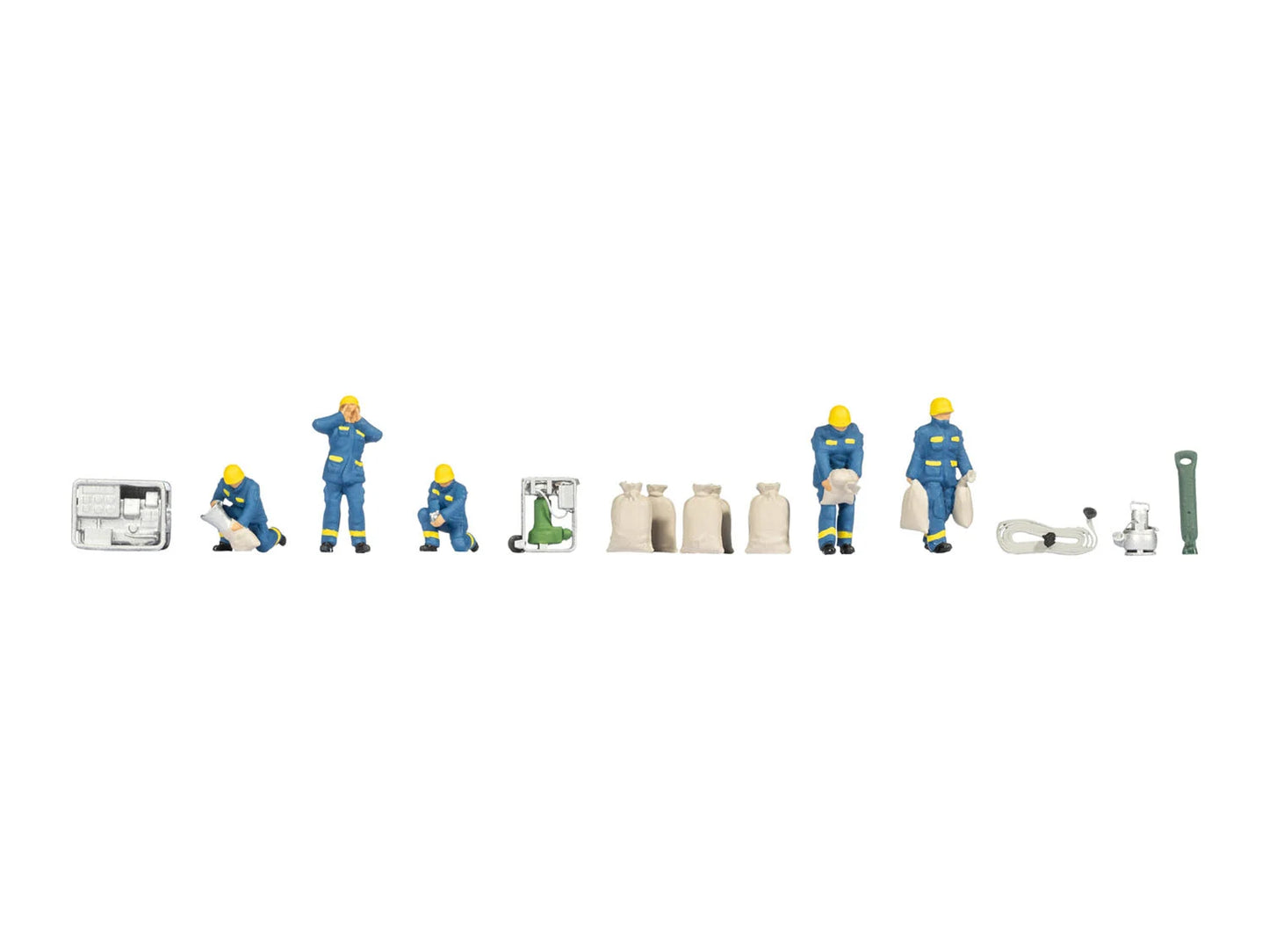 Noch 16258 THW Flood Relief Operation Themed Figure Set HO Gauge