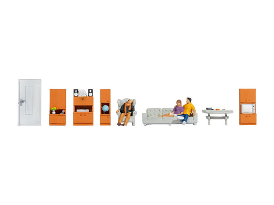 Noch Living Room Themed Figure Set N16286 HO Gauge