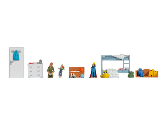 Noch Children's Bedroom Themed Figure Set N16288 HO Gauge