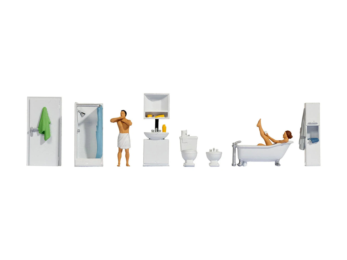 Noch Bathroom Themed Figure Set N16289 HO Gauge
