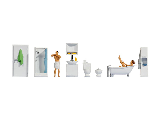 Noch Bathroom Themed Figure Set N16289 HO Gauge