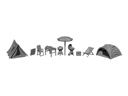 Noch 16424 Camping 3D Set (Pre-Built) HO Gauge