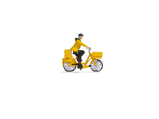 Noch Postal Worker (Bike) Tiny Scenes Set 16522 HO Gauge