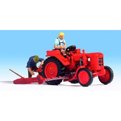 NOCH Tractor w/ Figure HO Gauge Scenics 16756