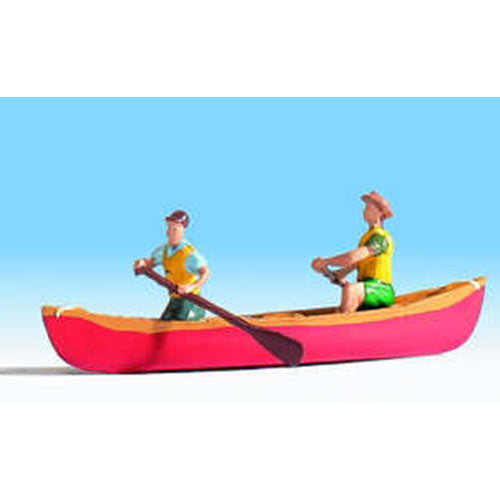 NOCH Canoe w/ Figures HO Gauge Scenics 16805