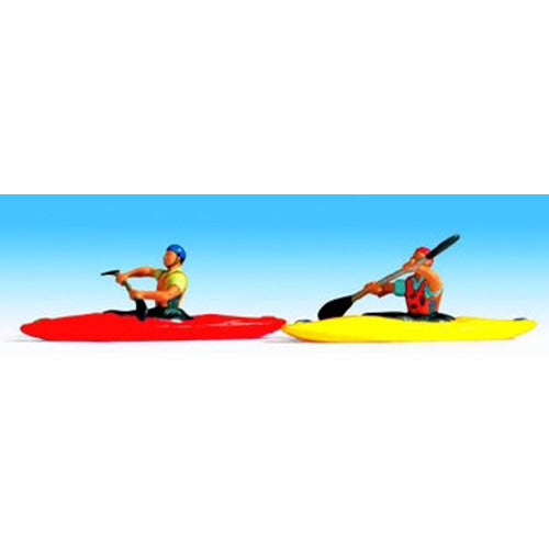 NOCH Kayaks (2) w/ Figures HO Gauge Scenics 16809