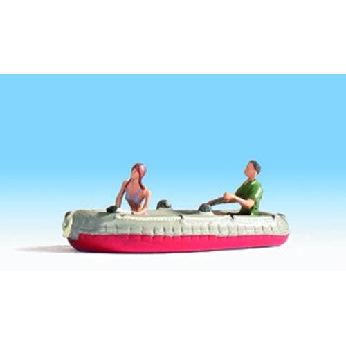 NOCH Dinghy w/ Figures HO Gauge Scenics 16815