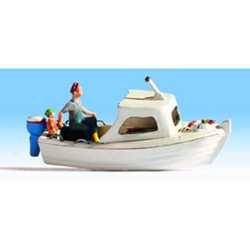 NOCH Fishing Boat w/ Figures HO Gauge Scenics 16822
