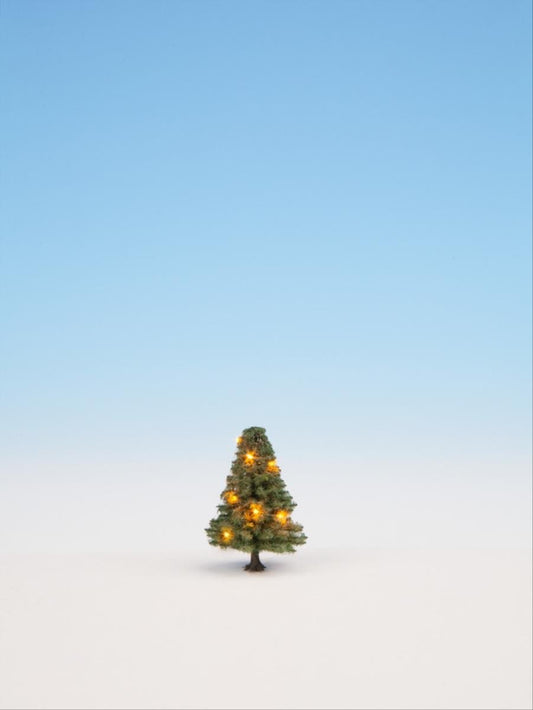 Noch Christmas Illuminated Tree with 10 LEDs 5cm Multi Scale 22111