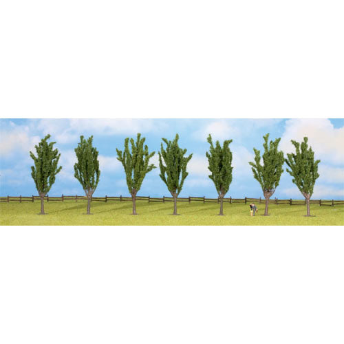 NOCH Poplar (7) Classic Economy Trees 12cm HO Gauge Scenics 25098